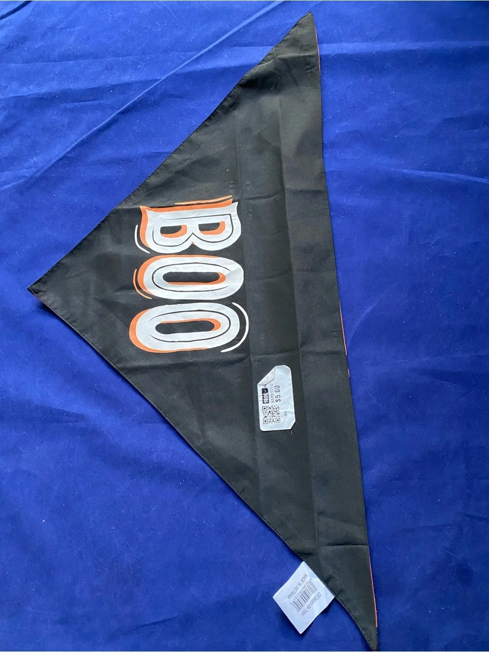 New Halloween “Boo” & Pumpkin Dog Bandanna